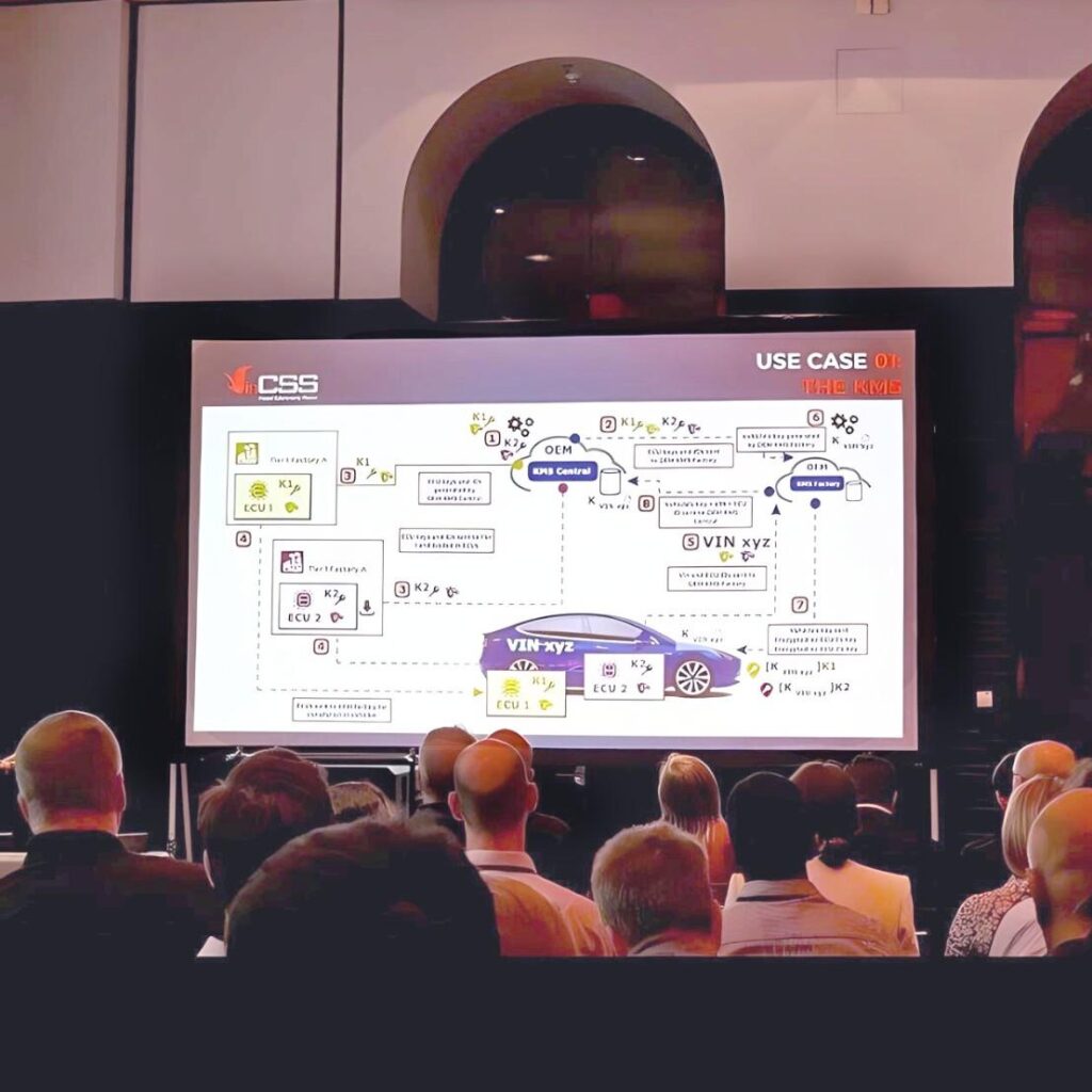 Simon Trac Do, CEO of VinCSS, presenting the company's initiative in Germany.