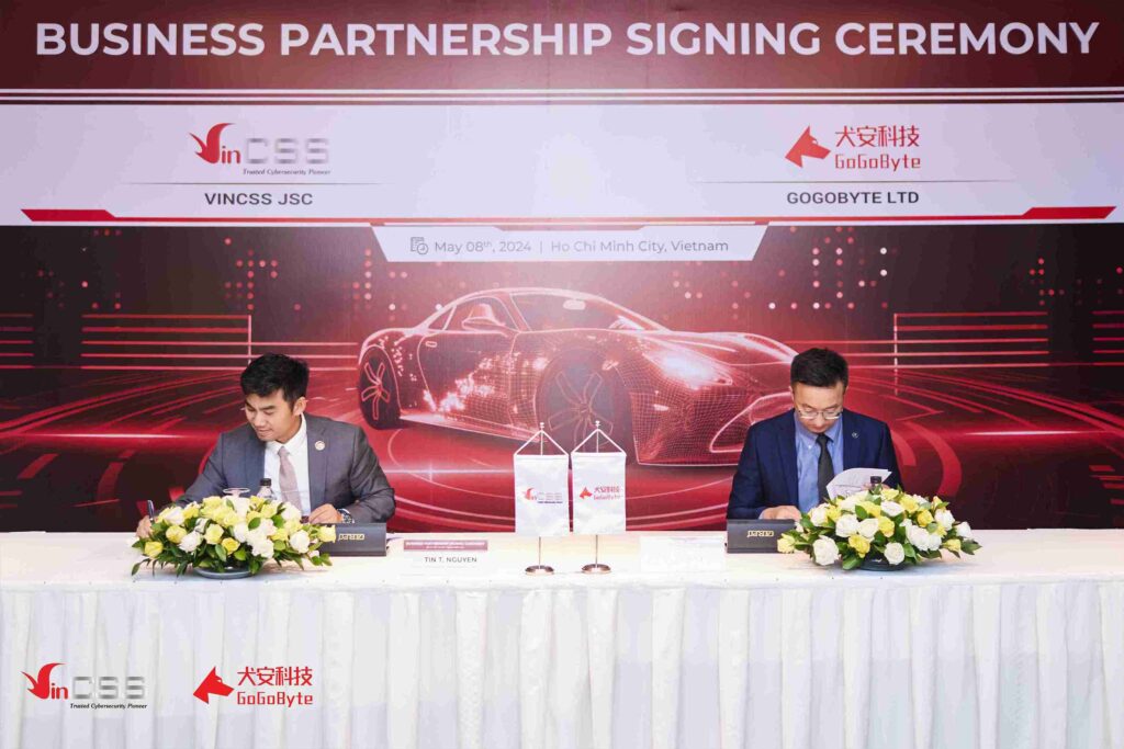 Vietnamese VinCSS and GoGoByte from China has been signed an MoU to spearhead the development and deployment of state-of-the-art cybersecurity solutions for the EV market in China, Vietnam, and beyond