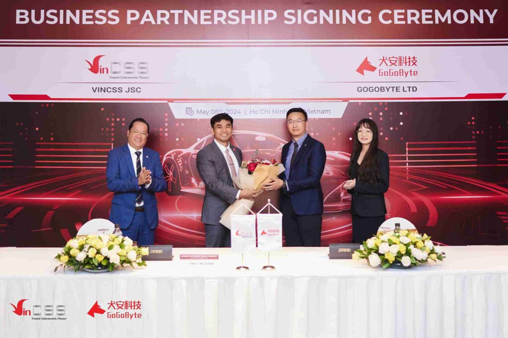 ông ty TNHH Công nghệ Quanan Bắc Kinh (GoGoByte) và Công ty Cổ phần Dịch vụ An ninh mạng VinCSS (VinCSS) vừa ký Biên bản ghi nhớ đánh dấu mối quan hệ hợp tác chiến lược