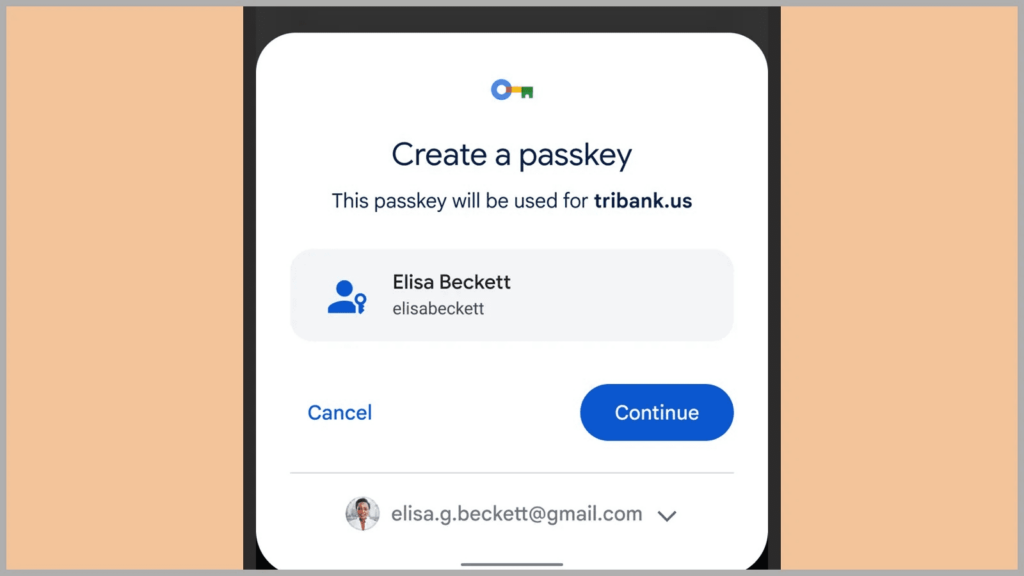 Xác thực bằng passkey